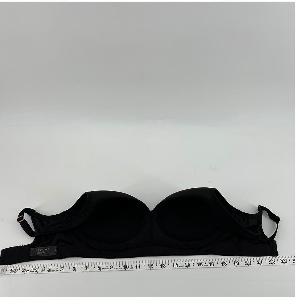 Natori Padded Underwire Bra Womens 32C Black 105951 T-Shirt Bra - Picture 6 of 7
